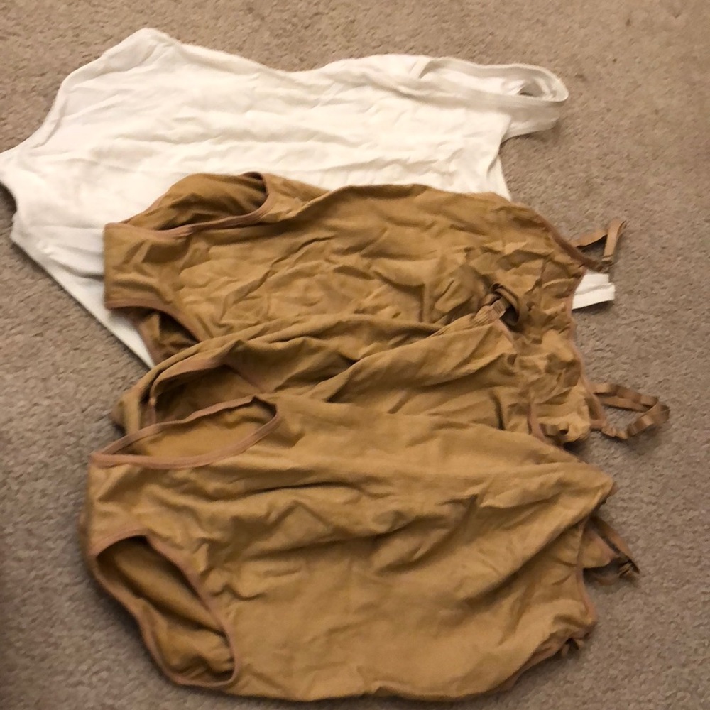 Bundle of 4 ballet leotards for under costumes